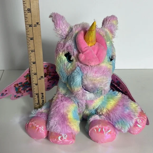 Barbie unicorn Pegasus pink / purple stuffed animals plushie - Picture 6 of 6